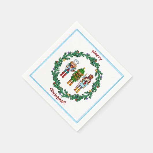 Weihnachtsmänner Serviette (Ecke)