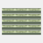 Weihnachtsmänner, Streifen und Tannenbaume ID864 Geschenkpapier Set (Vorderseite 2)