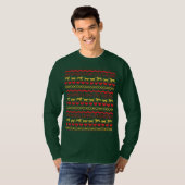 Weihnachtsmänner T - Shirt "Ugly Sweater" (Vorne ganz)