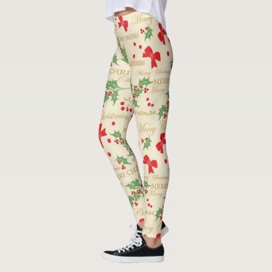 Weihnachtsmänner und Holly Leggings (Links)