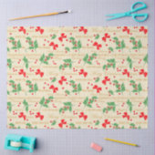 Weihnachtsmänner und Holly Seidenpapier (Basteln)