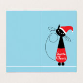 Weihnachtsmänner, Weihnachtskarte für das Foto Visitenkarten (Außenseite Aufgefaltet)