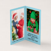 Weihnachtsmänner, Weihnachtskarte für das Foto Visitenkarten (Innenseite)