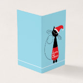 Weihnachtsmänner, Weihnachtskarte für das Foto Visitenkarten (Vorderseite)