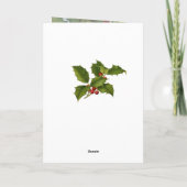 Weihnachtsmänner Woodland Tiere Inspiration Feiertagskarte (Rückseite)