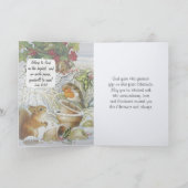 Weihnachtsmänner Woodland Tiere Inspiration Feiertagskarte (Innenseite)