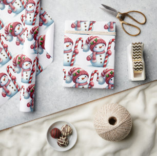 Weihnachtsmänner-Wrap-Geschenkpapier Geschenkpapier