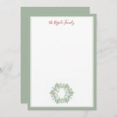 Weihnachtsmännernotecards Mitteilungskarte (Vorne/Hinten)