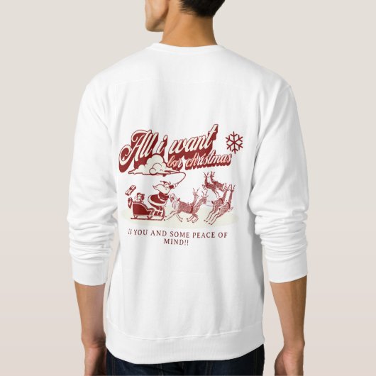 Weihnachtsmännerpult Sweatshirt (Rückseite)