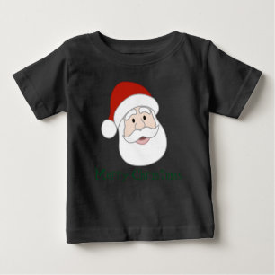 Weihnachtsmannillustration u. -text baby t-shirt