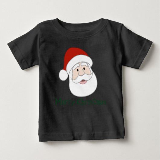 Weihnachtsmannillustration u. -text baby t-shirt (Vorderseite)