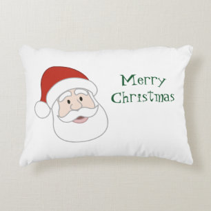 Weihnachtsmannillustration u. -text dekokissen