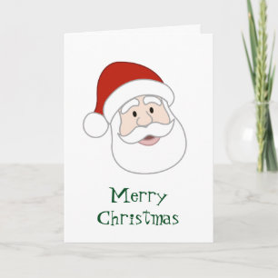 Weihnachtsmannillustration u. -text feiertagskarte