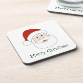 Weihnachtsmannillustration u. -text getränkeuntersetzer (Linke Seite)