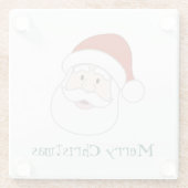 Weihnachtsmannillustration u. -text glasuntersetzer (Rückseite)