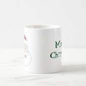 Weihnachtsmannillustration u. -text kaffeetasse (Mittel)