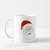 Weihnachtsmannillustration u. -text kaffeetasse (Links)