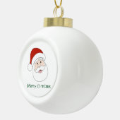Weihnachtsmannillustration u. -text keramik Kugel-Ornament (Rechts)