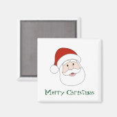 Weihnachtsmannillustration u. -text magnet (Vorderseite/Rückseite)