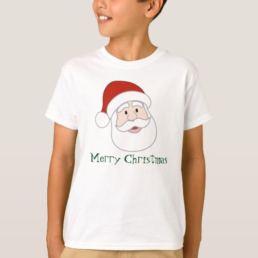 Weihnachtsmannillustration u. -text T-Shirt (Vorderseite)