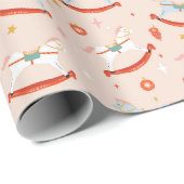 Weihnachtsmannkunst Geschenkpapier (Rolleneckpunkt)