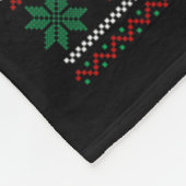 Weihnachtsmannmütze Akbash Hund Weihnachtsbaum Lic Fleecedecke (Ecke)
