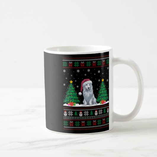 Weihnachtsmannmütze Akbash Hund Weihnachtsbaum Lic Kaffeetasse (Rechts)