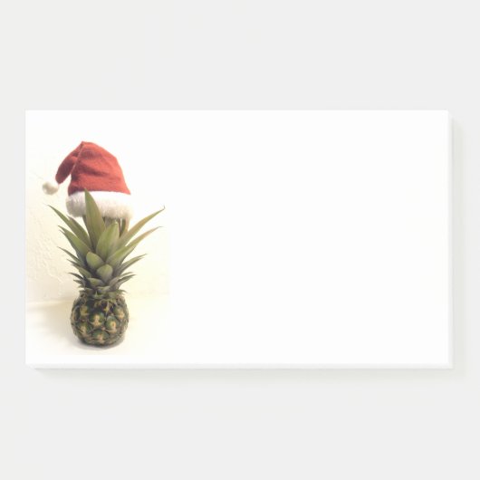 Weihnachtsmannmütze Ananas Jumbo-Nachhinweise Post-it Klebezettel (Vorderseite)