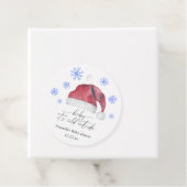 Weihnachtsmannmütze - Baby draußen kalt Geschenkanhänger (Beispiel)