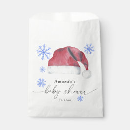 Weihnachtsmannmütze - Babydusche Geschenktütchen