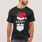 Weihnachtsmannmütze & Bard Daddy T-Shirt (Vorderseite)