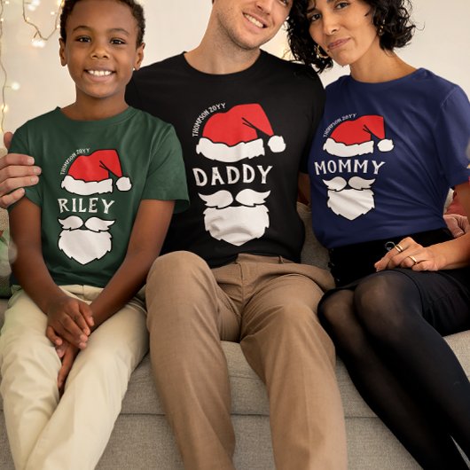 Weihnachtsmannmütze & Bard Daddy T-Shirt