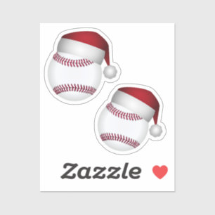 Weihnachtsmannmütze Baseball Weihnachten Aufkleber