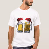 Weihnachtsmannmütze Beers T-Shirt (Vorderseite)