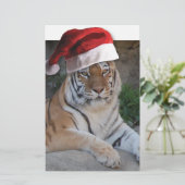 Weihnachtsmannmütze Bengalisch Tiger Briefpapier (Stehend Vorderseite)