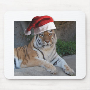 Weihnachtsmannmütze Bengalisch Tiger Mousepad