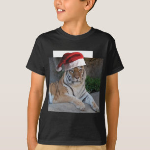 Weihnachtsmannmütze Bengalisch Tiger T-Shirt