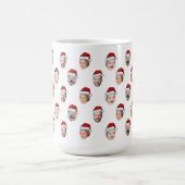 Weihnachtsmannmütze Benutzerdefiniertes Familien-G Kaffeetasse (Mittel)