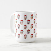 Weihnachtsmannmütze Benutzerdefiniertes Familien-G Kaffeetasse (Vorderseite Links)