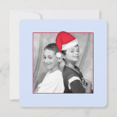 Weihnachtsmannmütze (beweglich) Fotokartenplatz Einladung (Vorderseite)