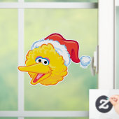 Weihnachtsmannmütze Big Bird Fensteraufkleber (Zuhause)