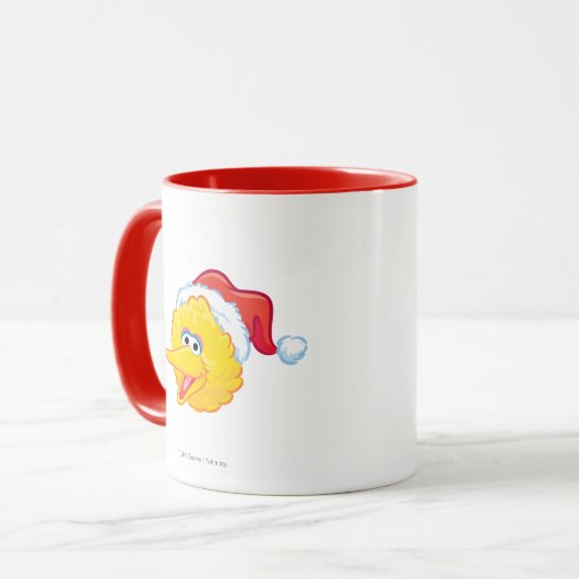 Weihnachtsmannmütze Big Bird Tasse (Vorderseite Links)