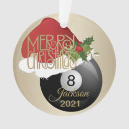 Weihnachtsmannmütze Billiardball| DIREKT Ornament