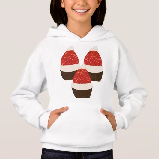 Weihnachtsmannmütze Bites Hoodie (Vorderseite)