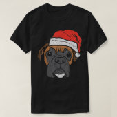 Weihnachtsmannmütze Boer Dog Weihnachts PJs Xmas D T-Shirt (Design vorne)