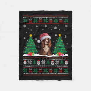 Weihnachtsmannmütze Boykin Spaniel Hund Xmas Tree  Fleecedecke