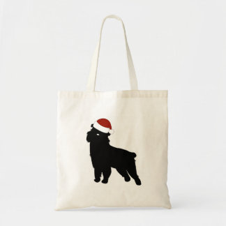 Weihnachtsmannmütze Brüssels Griffon Tragetasche