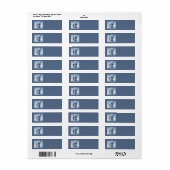 Weihnachtsmannmütze Bunny Address Labels (Vorne)