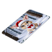 Weihnachtsmannmütze Bunny Magnet (Linke Seite)