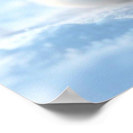 Weihnachtsmannmütze Bunny Poster (Ecke)